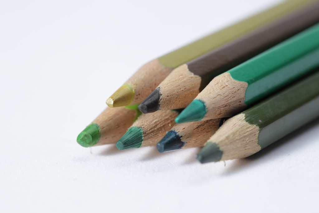 Green Colored Pencils