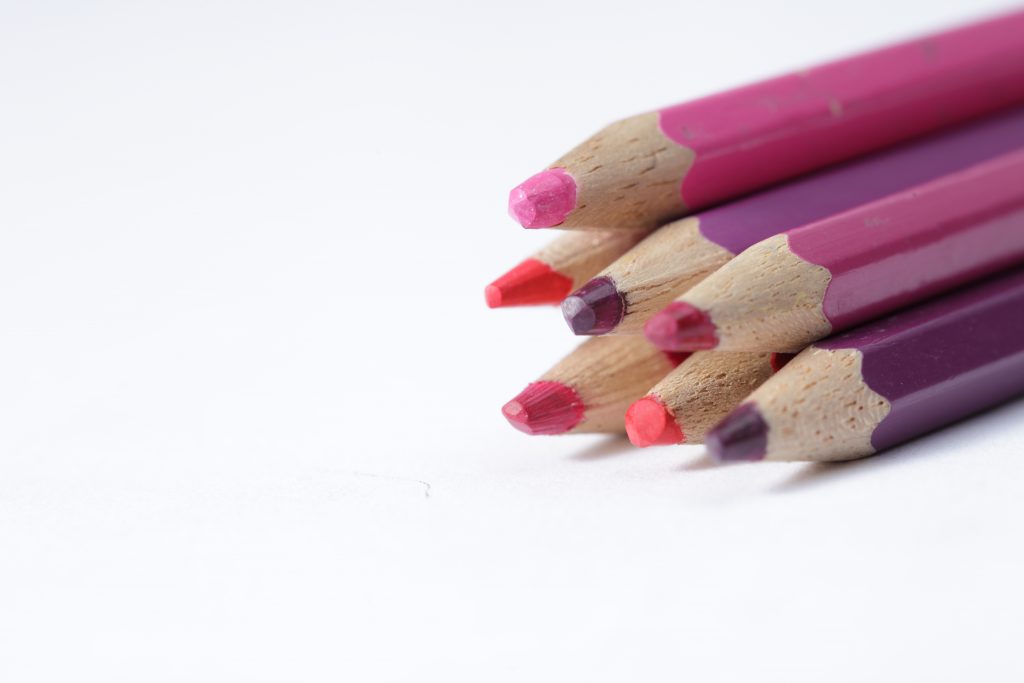Pink Colored Pencils
