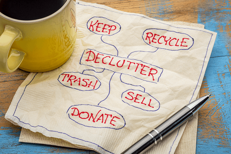 Downsizing your lifestyle can help clear out the clutter in your home and wallet.