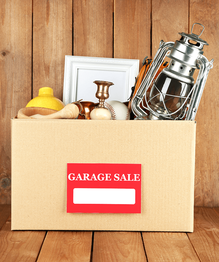 Have a garage sale to earn money and get rid of clutter.