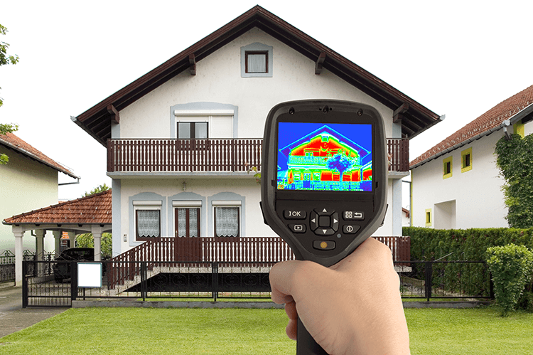 Check your house's heat signature for places to improve insulation