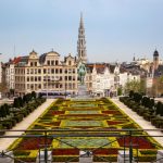 Flower garden in Brussels