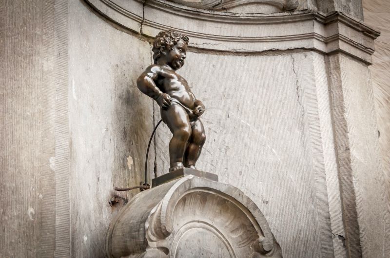 Mannequin Pis statue in Brussels