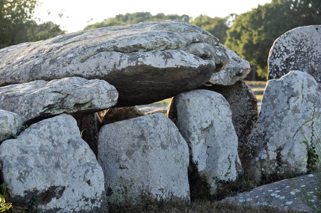 chamber from large stones in Carnac