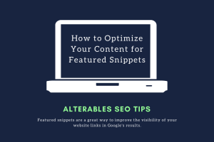 optimize for featured snippets