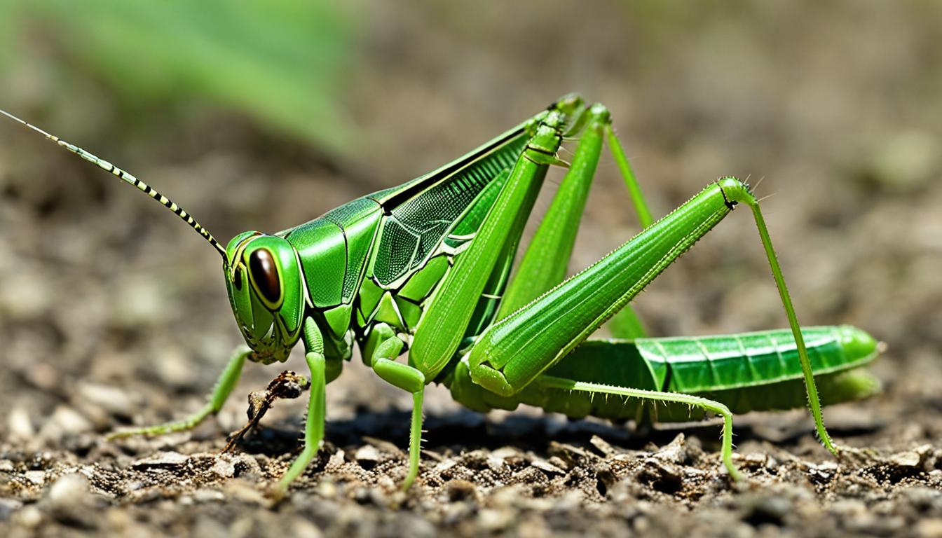  the distinct physical features of a grasshopper and a cricket. 